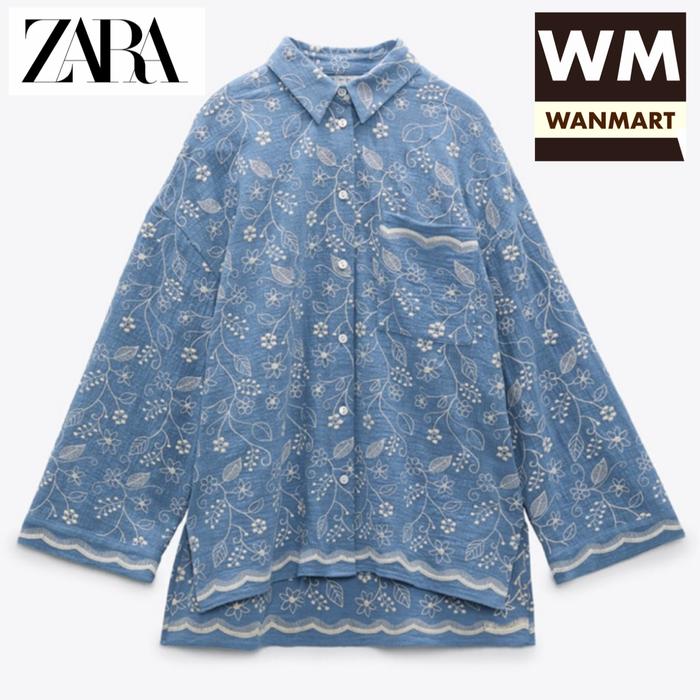 Jual ZARA Women Embroidered Shirt 