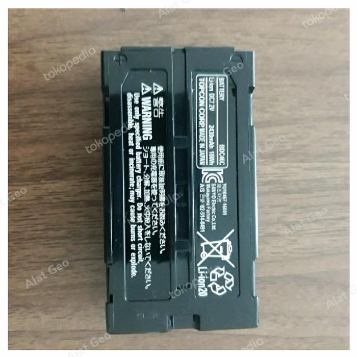 Gambar Battery Topcon BDC 46C. Batrei GM55 52. BDC46C original dari Alat Geo undefined Tokopedia