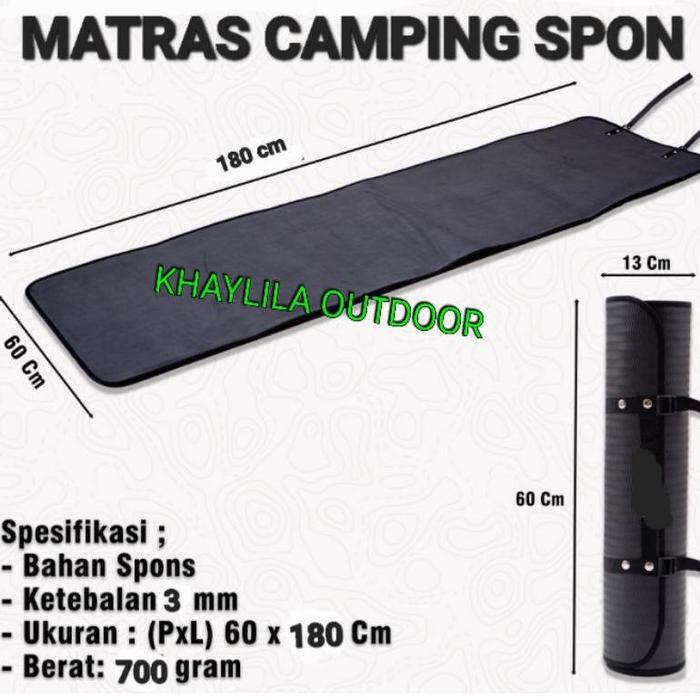 Gambar MATRAS GUNUNG CAMPING YOGA TIKAR LANTAI GULUNG SENAM KARET BAHAN SPONS dari Okee_store undefined Tokopedia