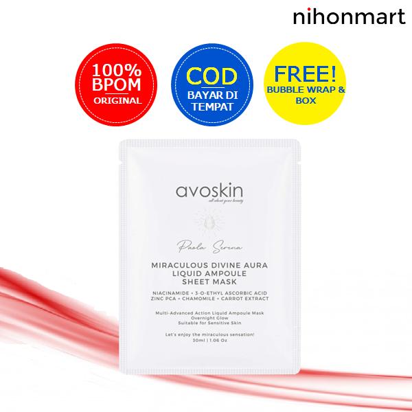 Gambar Avoskin Miraculous Divine Aura Liquid Ampoule Sheet Mask dari nihonmart undefined Tokopedia