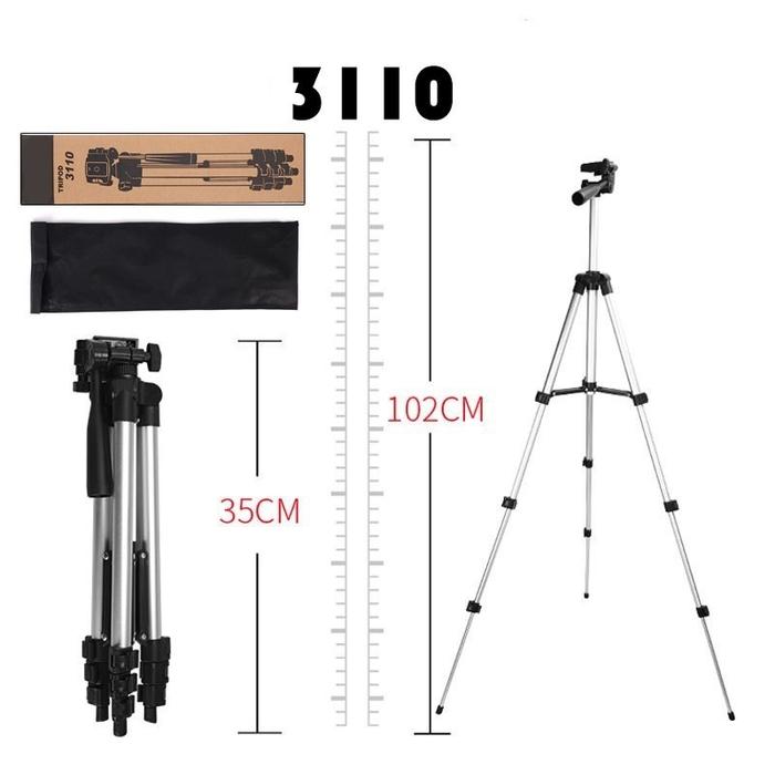 Gambar Ring Light 26CM + Tripod 1.1M 3118 Lampu TIKTOK Lampu Make Up - TRIPOD 1M 3110 dari blingacc undefined Tokopedia