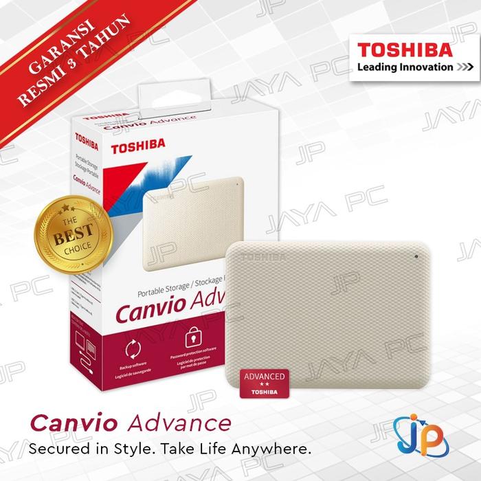 Gambar Toshiba Canvio Advance 4TB - HDD / Hardisk / Harddisk External 2.5" - Putih dari Jaya PC undefined Tokopedia
