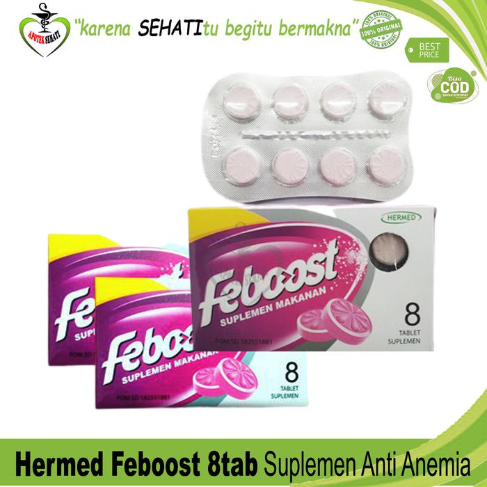 Gambar Natureline Feboost Suplemen Kesehatan Anti Anemia Fe Boost - Feboost 8Tab dari APOTEK SEHATI undefined Tokopedia