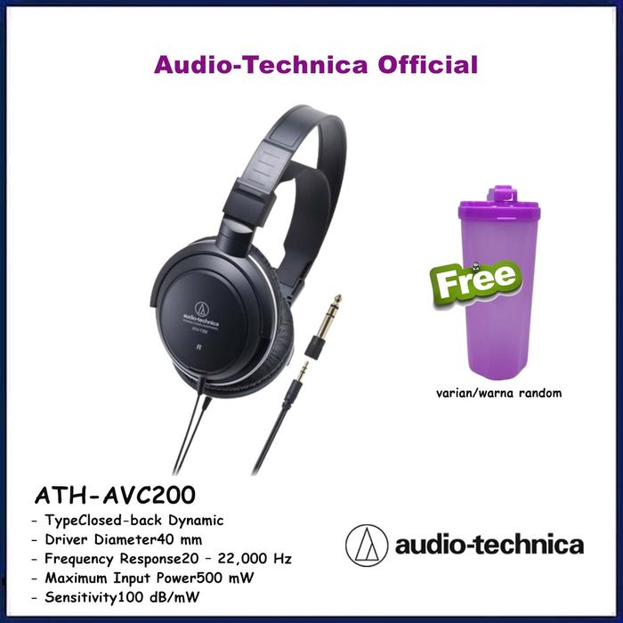 Jual Audio-Technica ATH-AVC200 SonicPro Over Ear Dynamic Headphone -  Jakarta Selatan - ORIGINAL IT SHOP | Tokopedia