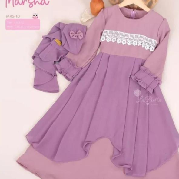 Gambar GAMIS ANAK SHAKILA || GAMIS ANAK MODEL TERBARU - lilac, M dari sevgishop.online undefined Tokopedia
