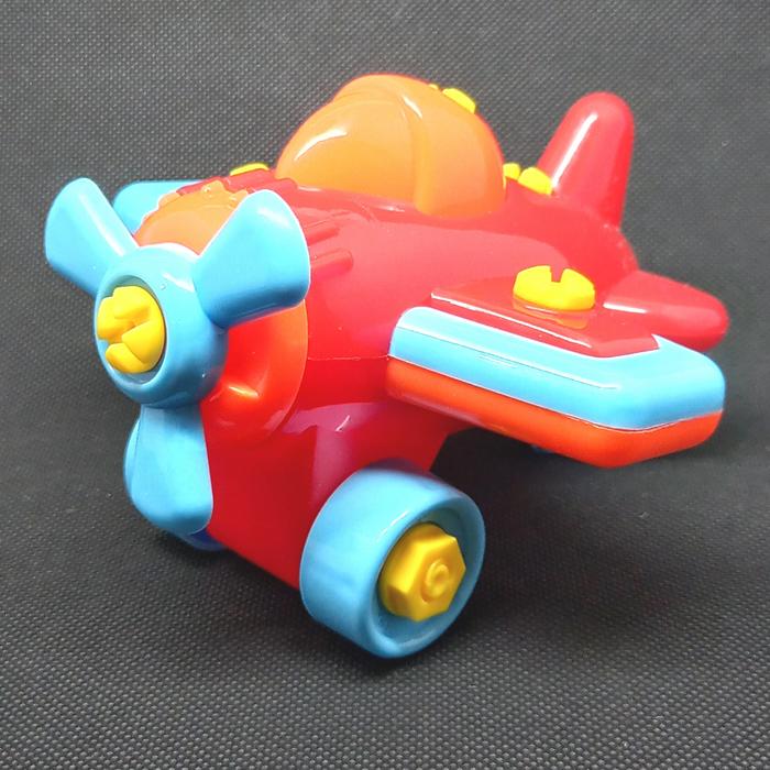 Gambar Mainan Edukasi Bongkar Pasang Pesawat - Merah dari Bakul Toys undefined Tokopedia