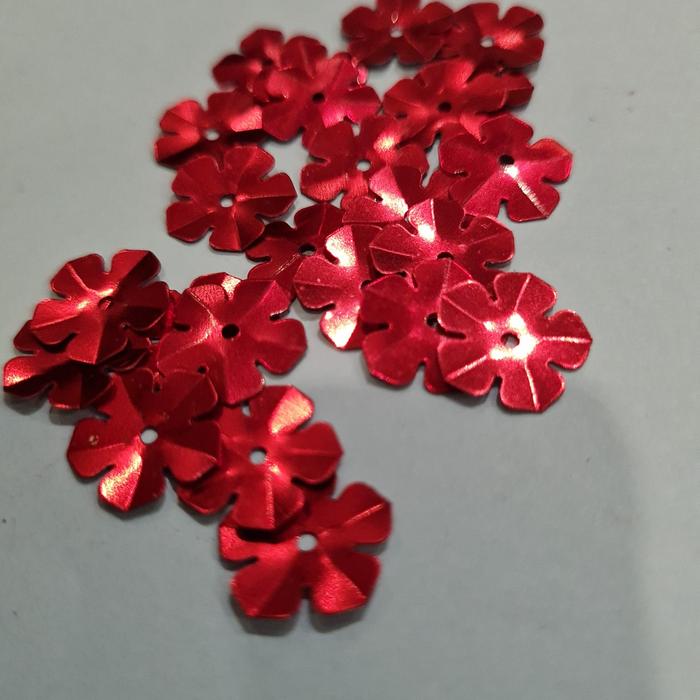 Gambar payet bunga remboci - Merah, 10 gram dari print en play undefined Tokopedia