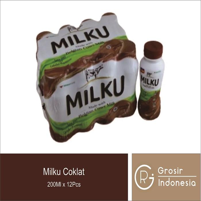 Gambar Milku Coklat Botol 200Ml Pack dari RG Grosir Indonesia undefined Tokopedia