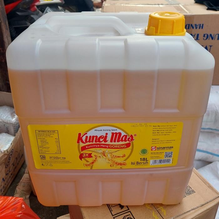 Gambar Minyak Goreng Kunci mas 18liter jerigen ( khusus grab dan gojek ) dari TOKO FARRA JAYA 21 undefined Tokopedia