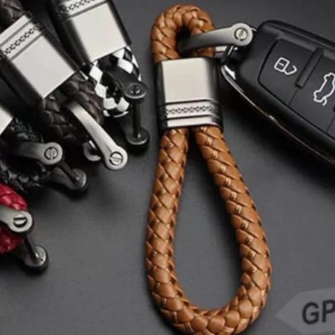 Gambar GANCI STRAP GANTUNGAN KUNCI ANYAM BRACELET CARS KEY CHAIN ROPE - Light Brown dari 321 storeku undefined Tokopedia