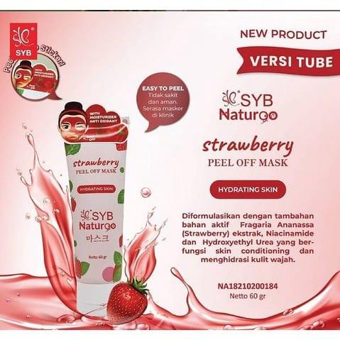 Gambar SYB MASKER WAJAH NATURGO 60GR PEEL OFF FACE MASK TUBE KOSMETIK MUKA - STRAWBERRY dari Joy Victoria Panjer Pakerisan undefined Tokopedia