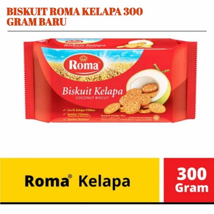 Gambar BISKUIT ROMA KELAPA 300 GRAM BARU dari MUDA JAYA undefined Tokopedia
