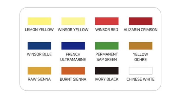 Gambar Winsor and Newton watercolor half pan 12color, 24 color + pallete - 12 color dari Lemovita undefined Tokopedia