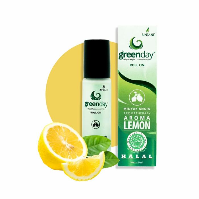 Gambar MINYAK ANGIN AROMA TERAPI ROLL ON LEMON CAP GREENDAY RINJANI ISI 9 ML dari GANBOSGROSIR undefined Tokopedia