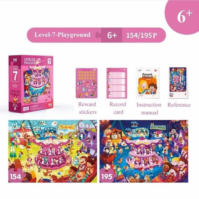 Gambar TOI puzzle jigsaw level 7-8 - lv 7 playground dari bukumurahanak undefined Tokopedia