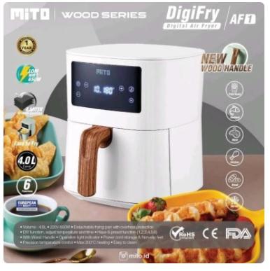 Gambar MITO Digital Airfryer 4 L - AF 1 Air fryer Garansi Resmi AF1 - Putih Wood dari amac electronic store undefined Tokopedia