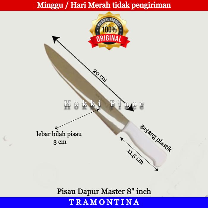 Gambar PISAU SERBA GUNA DAPUR TRAMONITA 6" & 1" PROFESIONAL KITCHEN KNIEF - 10" inch dari Hokki Place2 undefined 5 Tokopedia