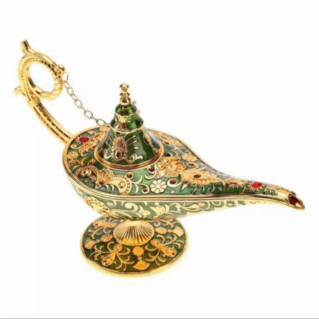 Gambar Lampu Ajaib Aladin Dekorasi Ukiran Perunggu Mewah Antik - Hijau Berlian dari khoirrberkah undefined Tokopedia