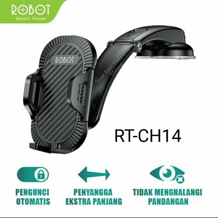 Gambar Robot Phone Holder HP Mobil Universal Tatakan Tempat HP di Dashboard - Model RTCH14 dari Sinar Sakti Elektronik Malang undefined Tokopedia