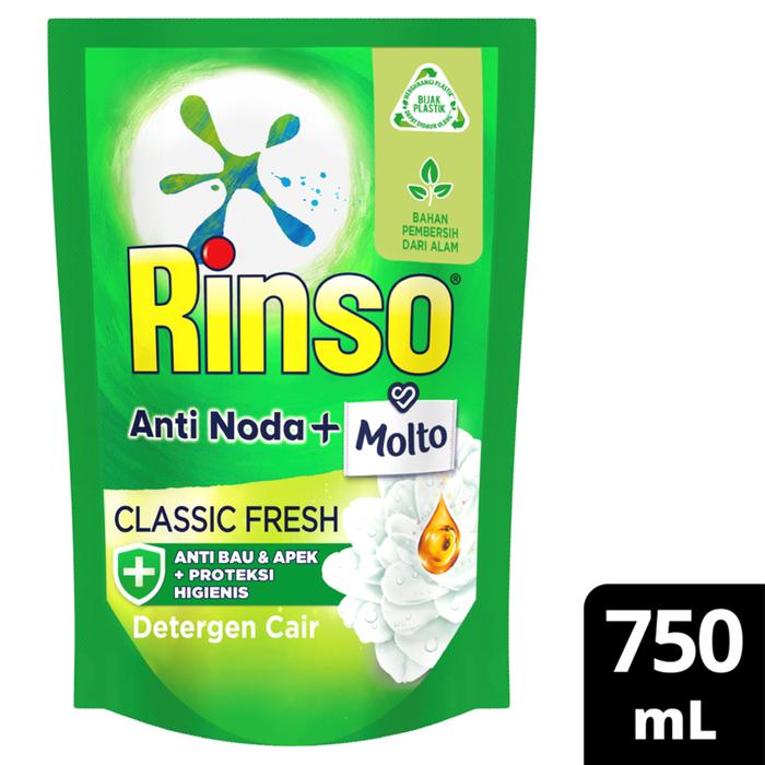 Promo Harga Rinso Liquid Detergent Classic Fresh 750 ml - Tokopedia