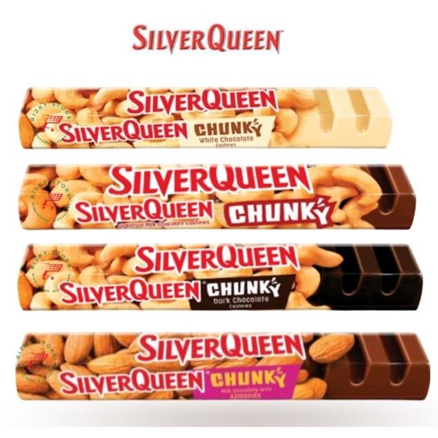 Gambar Silverqueen Chunky Bar 95 g Halal Mede/ Almond/ White/ Dark Chocolate - Almond dari Rumah Baking TBK undefined Tokopedia