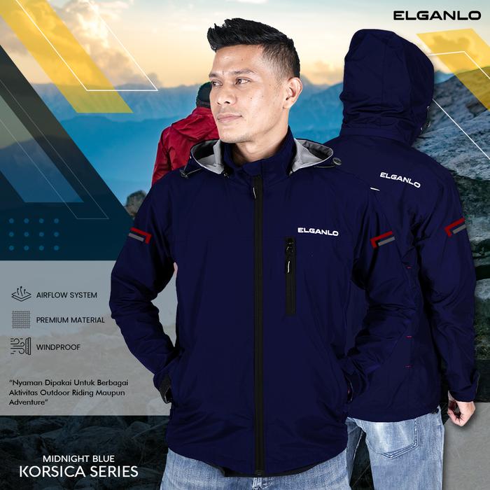 Gambar ELGANLO - Jaket Harian Pria Original Windbreakers Touring Hiking Motor - BLUE, S dari ELGANLO undefined Tokopedia