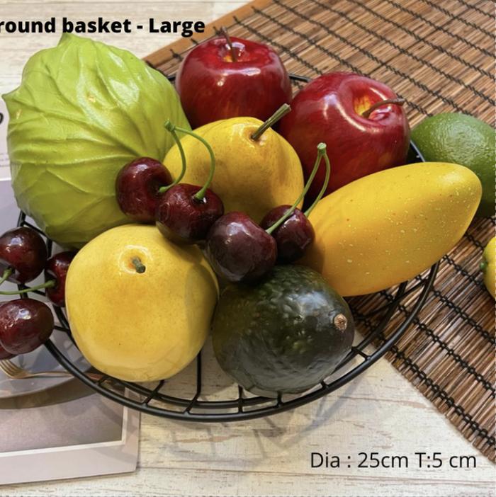 Gambar Keranjang Bulat Saji Mini Fryer Basket Wadah Kentang Goreng Stainless - large 25cm dari Mega Indo Grosir undefined Tokopedia