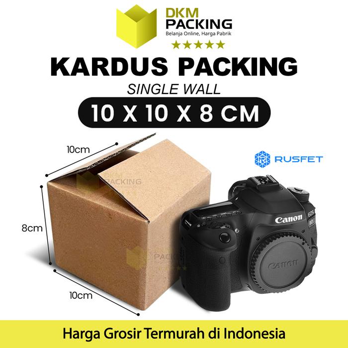 Gambar KARDUS PACKING KARTON SMALL BOX KOTAK DUS KECIL RUSFET PACKAGING TEBAL - SW 10x10x8cm dari dkm packing undefined Tokopedia