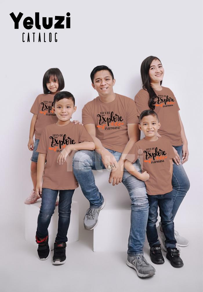Gambar Kaos couple sarimbit keluarga Explore milo - S anak dari Yeluzi Clothing undefined Tokopedia
