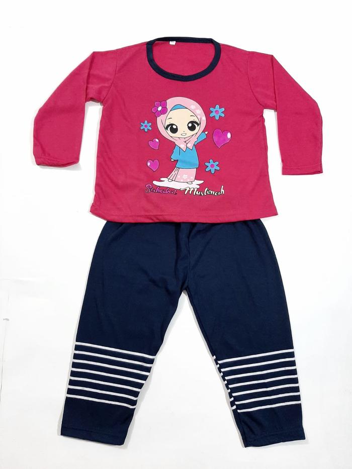 Gambar setelan PP anak perempuan celana lengan panjang baju cewek sahabat - -Sahabat-fanta, 8-10 thn(no.7) dari VINNY COLLECTION_NEW undefined Tokopedia