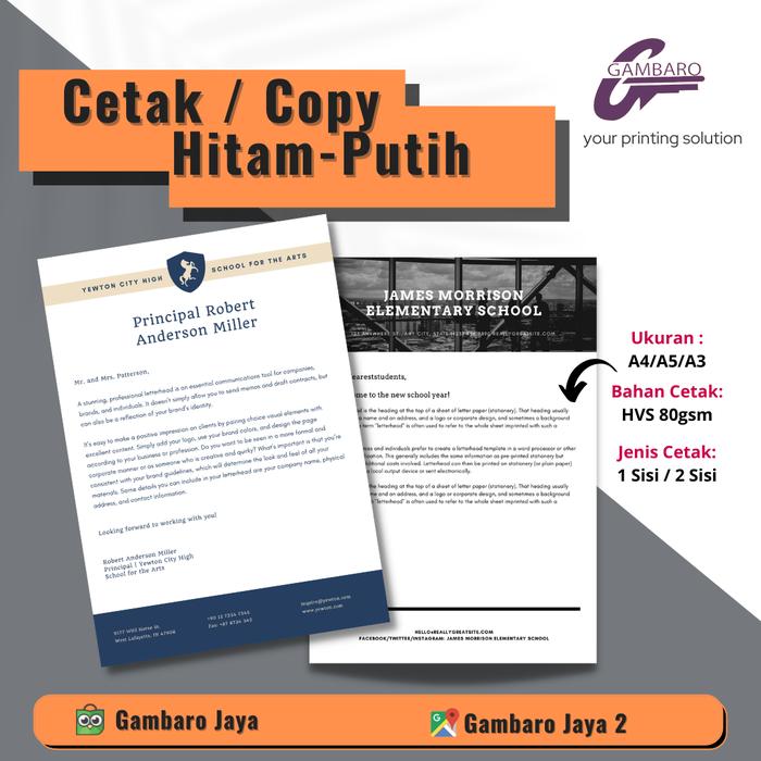 Gambar Cetak Hitam Putih Murah / Print HVS A4 80gsm / Print Dokumen skripsi dari Gambaro Digital undefined Tokopedia