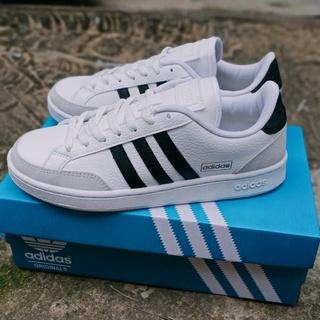 Gambar SEPATU ADIDAS ORIGINAL GRAND COURT WHITE BLACK UNISEX TERMURAH - Putih, 39 dari Teha_03 undefined Tokopedia