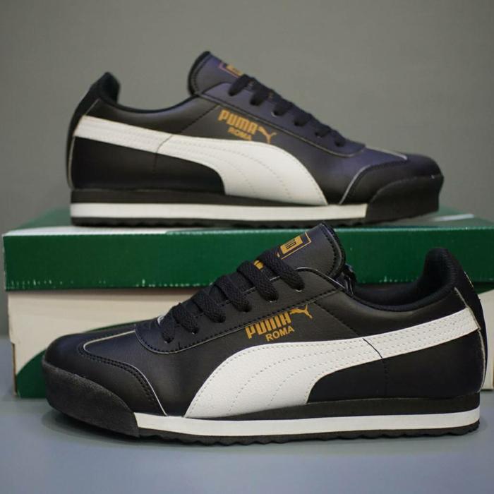 Gambar sepatu puma roma - hitam putih, 38 dari bogorsneakers undefined Tokopedia