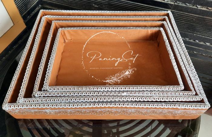 Gambar paket kotak hantaran seserahan murah isi 4 box - GOLD dari paningset undefined Tokopedia