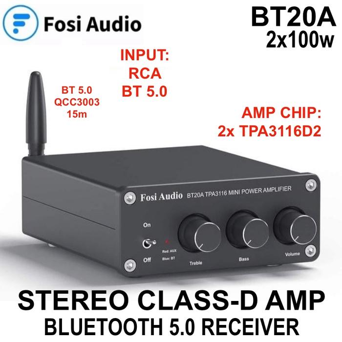 Jual VARIOUS Class D 2.0 Amplifier TPA3116D2 for Passive Speaker - FOSI