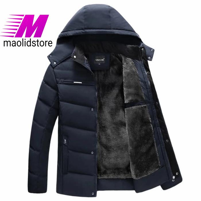 Gambar jaket winter pria/ jaket musim dingin/ jaket musim salju - biru navy, S dari maolidstore undefined Tokopedia