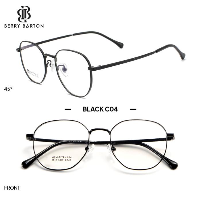 Gambar Kacamata Frame Titanium Elastis Modern Fashion Pria Wanita Gaya Korea bisa Minus Anti Radiasi Berrybarton 1013 - Black, Frame Only dari berrybarton.kacamata undefined Tokopedia
