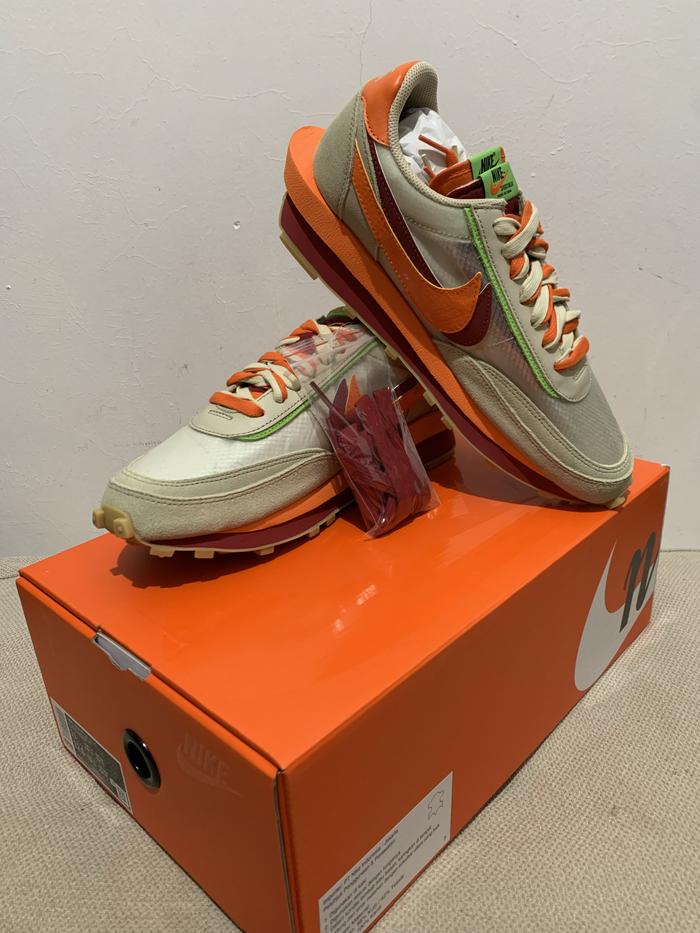 ld waffle sacai clot orange blaze