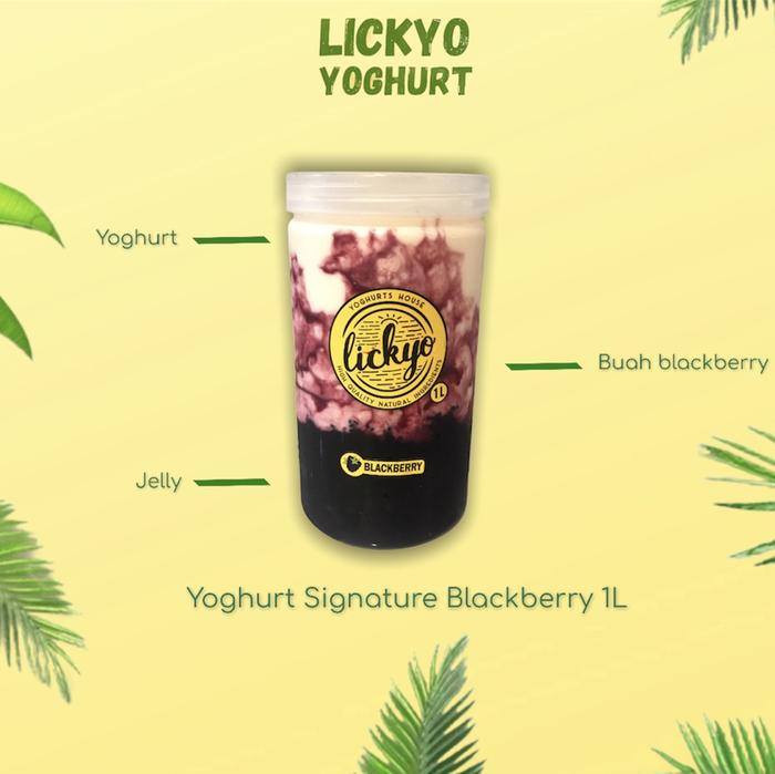 Gambar Yoghurt Lickyo Signature 1L dari Lickyo Yoghurt House undefined Tokopedia