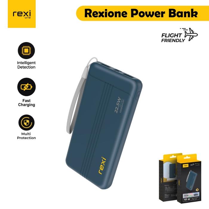 Gambar rexione Powerbank 10.000 mAh Type C+Micro Input & dual Output USB MD10 dari rexione Official Store undefined Tokopedia