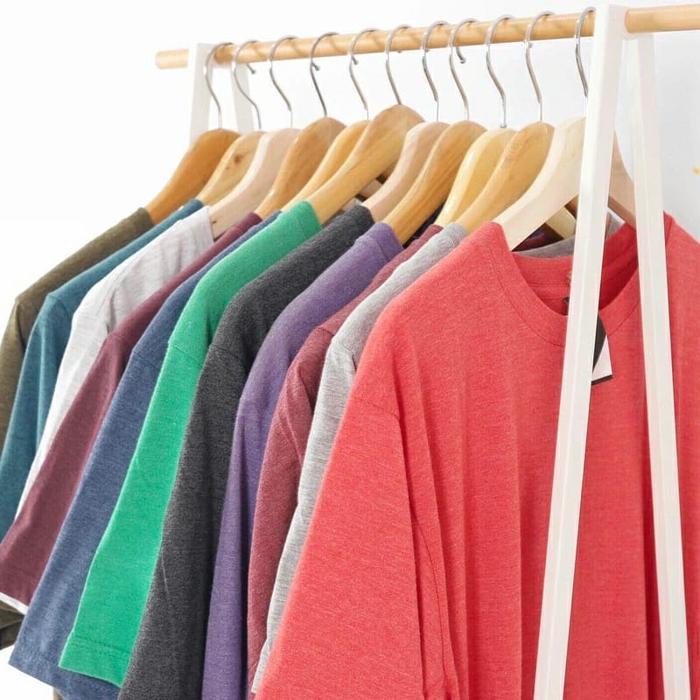 Gambar Kaos Polos Twotone Misty 30s Lengan Pendek Pria Wanita - Warna Lain, M dari Kaospedia Bandung Kota Cimahi Tokopedia