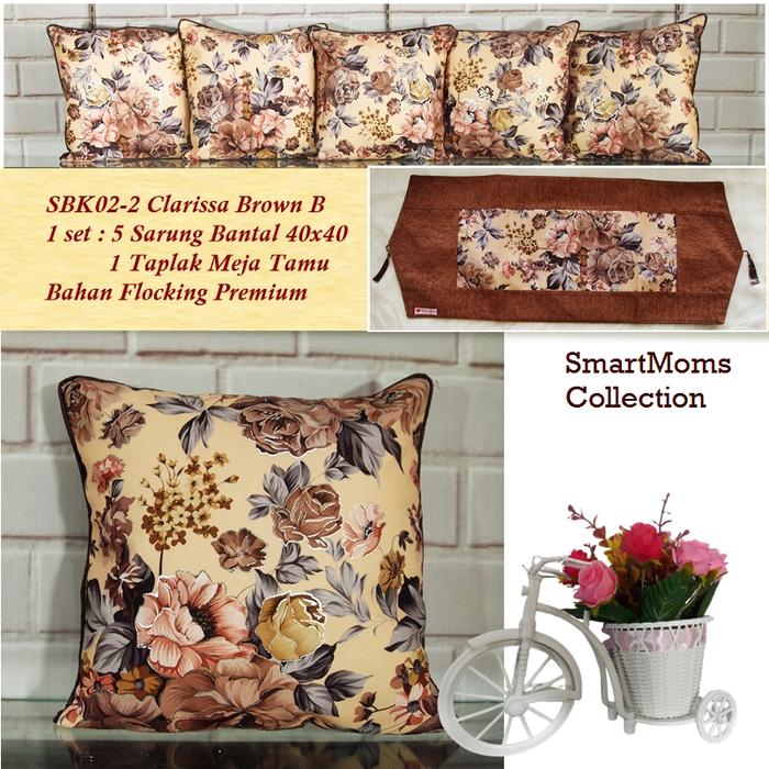 Gambar SARUNG BANTAL SOFA KURSI SHABBY CHIC CANTIK MEWAH KENCANA BROWN GOLD - CLARISSABROWNB dari Smartmoms.shop undefined Tokopedia