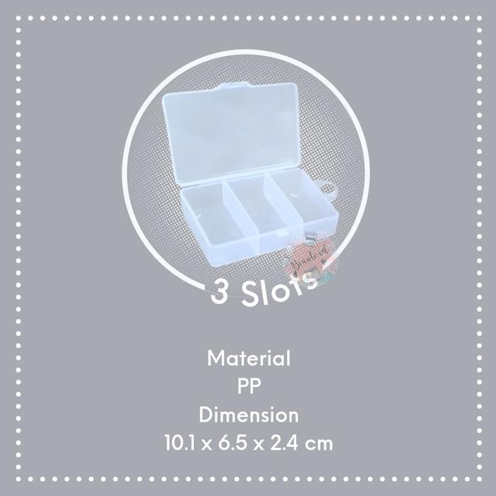 Gambar Kotak Aksesoris Wadah Perhiasan Manik Benang Mur Obat Serbaguna - 3 slot dari Beaute ID undefined Tokopedia