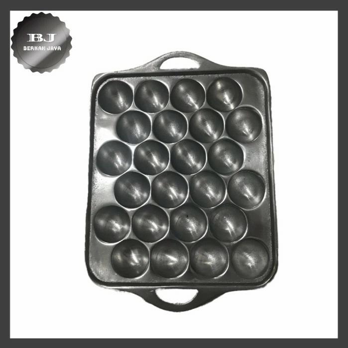 Gambar Cetakan Takoyaki 24 Lubang Dorayaki Telur puyuh Aluminium dari Berkah Jaya Kitchen undefined Tokopedia