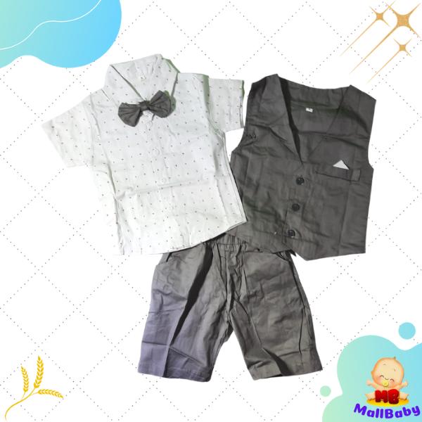 Gambar Setelan Tuxedo Bayi Laki Laki 6 12 Bulan Bepergian Bayi 1 Tahun Jordan - Abu (LS3), Ukuran M dari Mall-Baby undefined Tokopedia