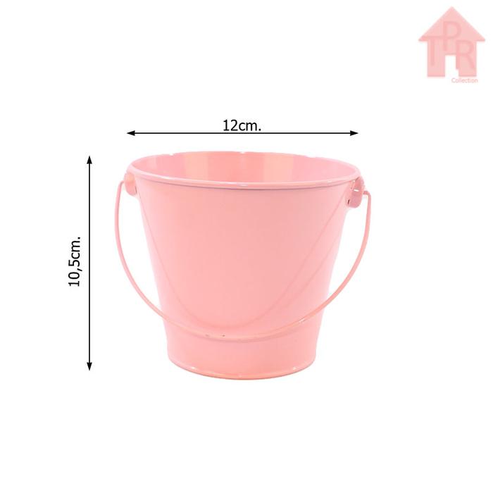Gambar Pot Bunga | Pot Kaleng | Pot Ember Realistic - D12 - LightPink dari Toko Pernik Rumah undefined Tokopedia