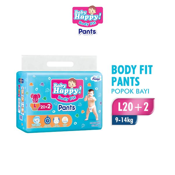 Promo Harga Baby Happy Body Fit Pants L20 20 pcs - Tokopedia