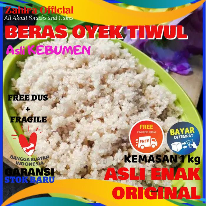 Gambar Nasi Beras Tiwul Oyek Singkong Asli Kemasan 1kg Tanpa Bahan Pengawet dari Zahira Official Kebumen undefined Tokopedia