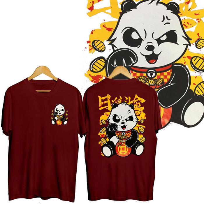 Gambar KAOS PANDA COIN / A5 / KAOS DISTRO - Putih, L dari Distro-Boy undefined Tokopedia
