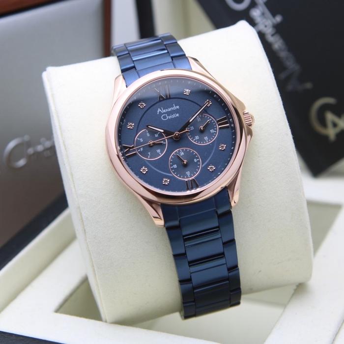 Gambar [ ORIGINAL ] Jam Tangan Wanita / Cewek Alexandre Christie 2719 BF - Navy dari TOKOJAMKU_NEW undefined Tokopedia
